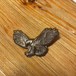 Silver eagle pin